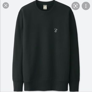 NWT Kaws x Peanuts Black Uniqlo Sweatshirt
